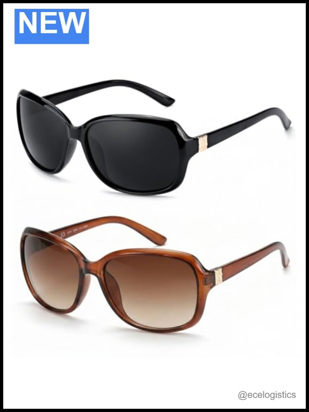 Polarized Sunglasses for Women UV400 Protection Retro 2 Pack